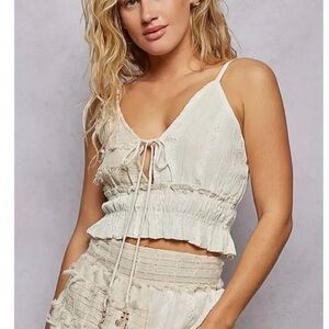 POL POL Cotton Sleeveless Crop Top S-L